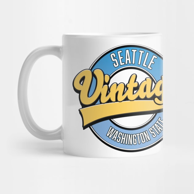 Seattle Washington State retro logo by nickemporium1